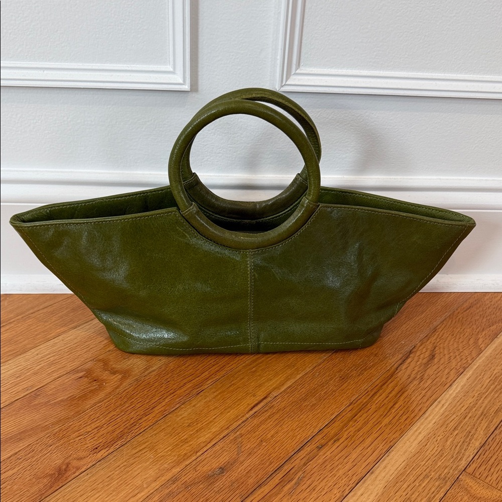 New Aldo Elegant Green Leather Tote Bag